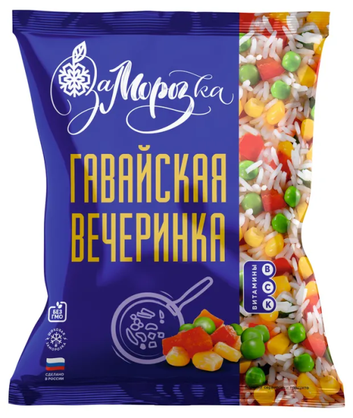 Смесь овощная ЗАМОРОЗКА Гавайская вечеринка замороженная 400 гр